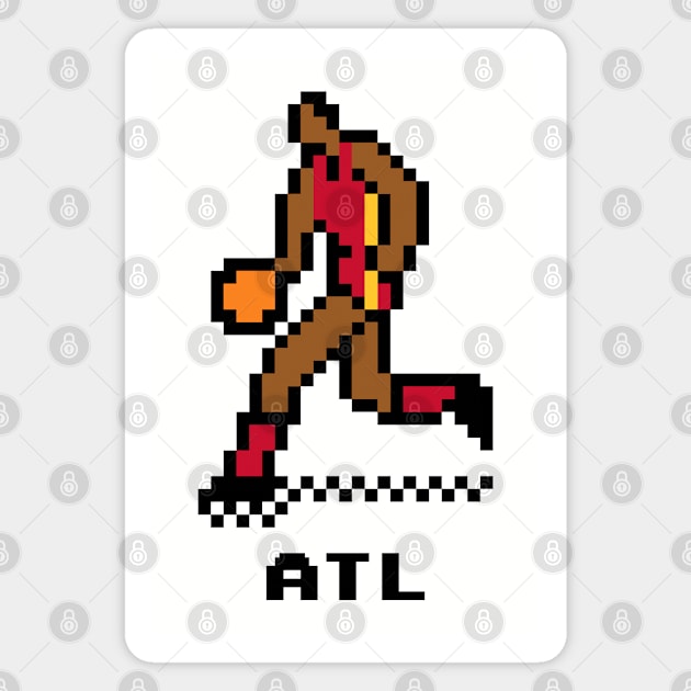 8-Bit Basketball - Atlanta Magnet by The Pixel League